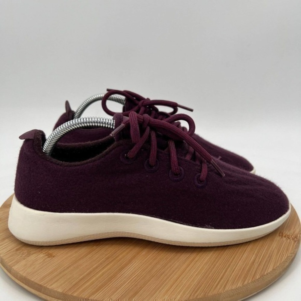 Allbirds Wool Runners Mens 8 Maroon Purple Athletic Running Shoes Sneakers